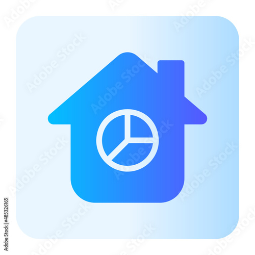 smart home gradient icon