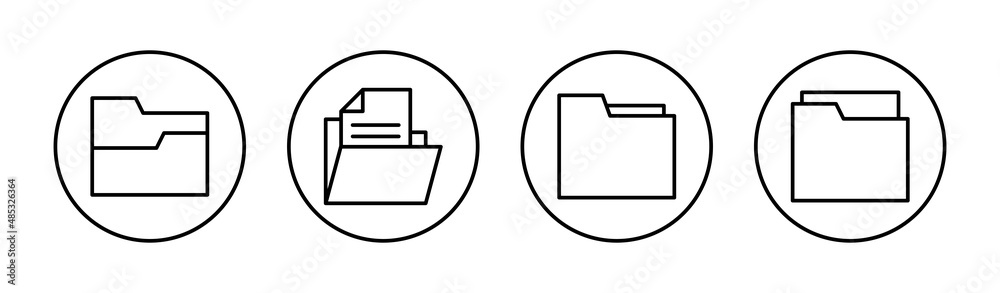 Folder icons set. folder sign and symbol Folder icons set. folder sign and symbol