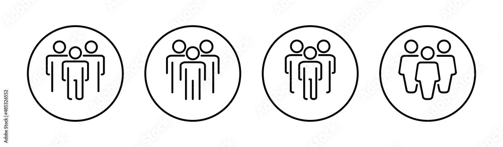 people icons set. person sign and symbol. User Icon vector people icons set. person sign and symbol. User Icon vector