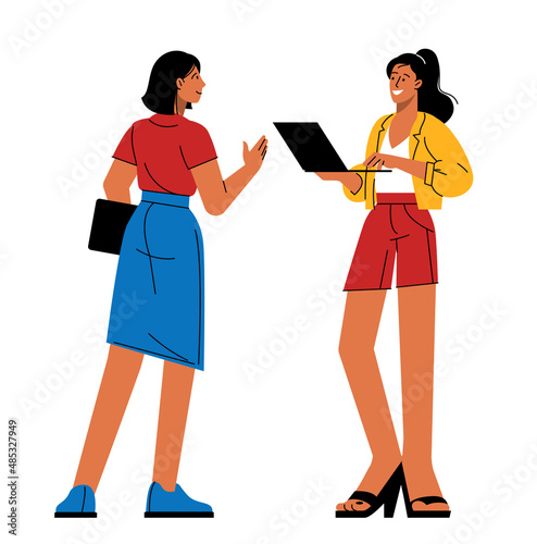 Project communication vector concept