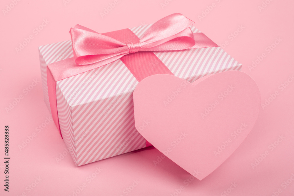 Valentine day gift and heart card Valentine day gift and heart card