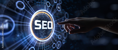SEO Search engine optimisation digital marketing concept.