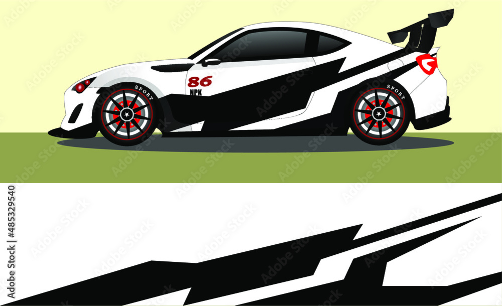 Fototapeta premium car wrap abstract racing graphic background for vinyl wrap and stickers