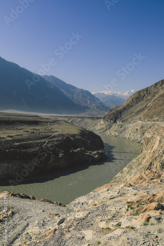 Amazing View to the Panorama of Pakistan Highlands Among the Gilgit Baltistan Mountains, Pakistan