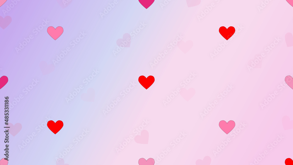 heart pattern on pastel gradient background, love for valentine, perfect for wallpaper, backdrop, postcard, background