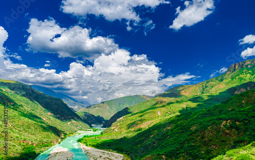 Chicamocha canyon part of national aprk located on the Santander department in Colombia