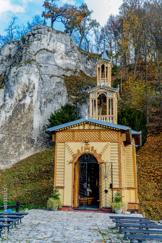 Chapel on the water in Ojców Park 