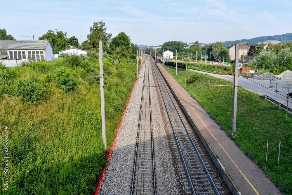 AUT, Leonding Bahnhof, Westbahnstrecke