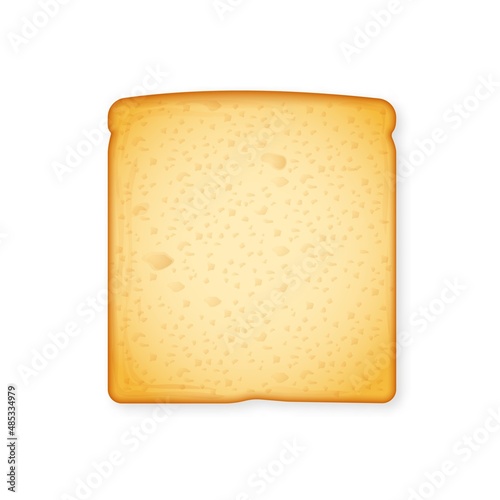 Realistic loaf of bread template
