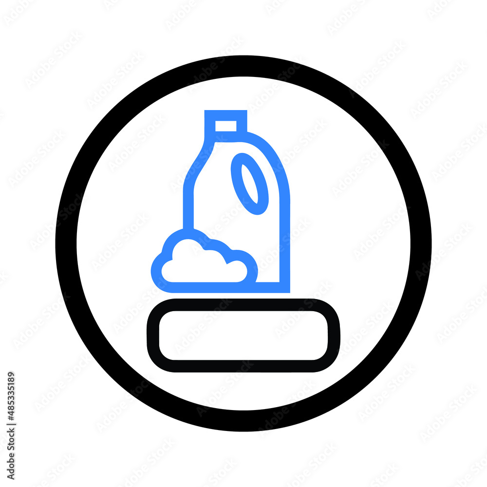 Detergent pack or washing icon Detergent pack or washing icon