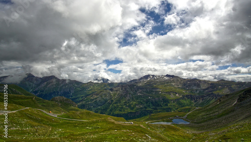 mountains and clouds