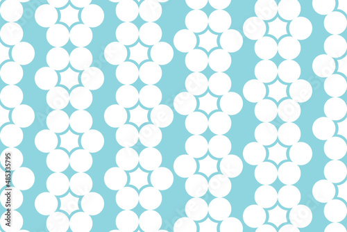 Seamless Circles Abstract Background with Blue Background