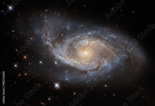 Fototapeta Naklejka Na Ścianę i Meble -  ESA/Hubble: Sail of Stars. The spiral arms of the galaxy NGC 3318.