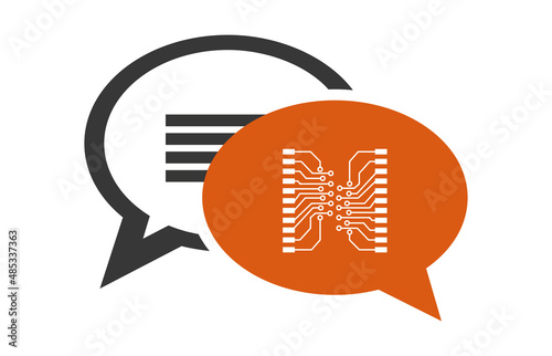 Logo circuit électronique.
