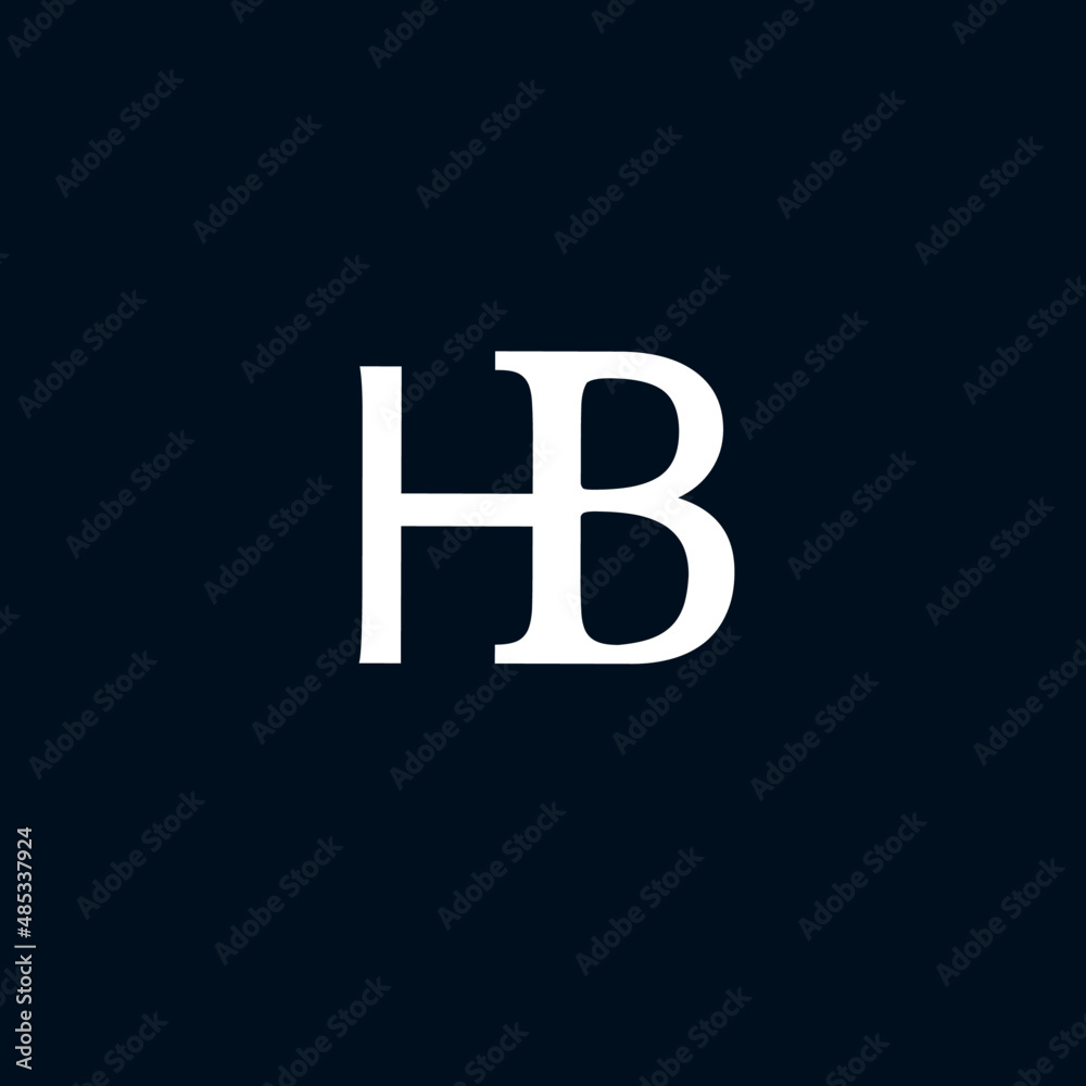 Monogram logo initials HB Monogram logo initials HB