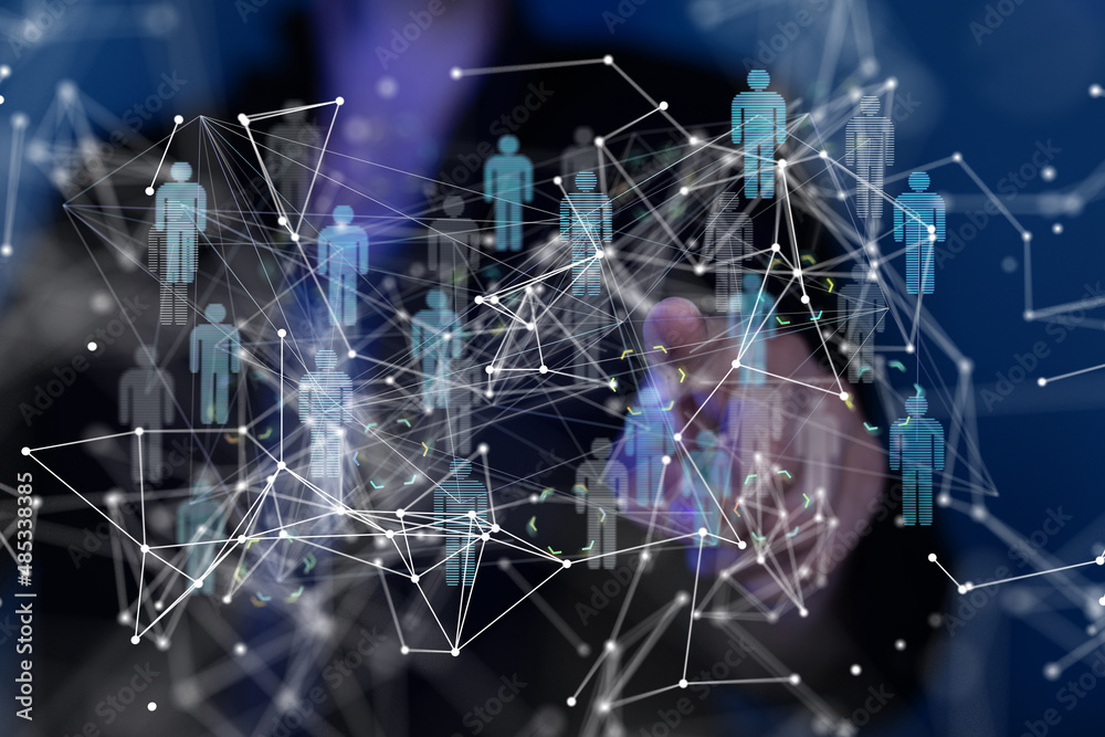 Obraz premium conference team work connection digital concept