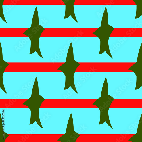 abstract  seamless vector pattern with stars and stripes