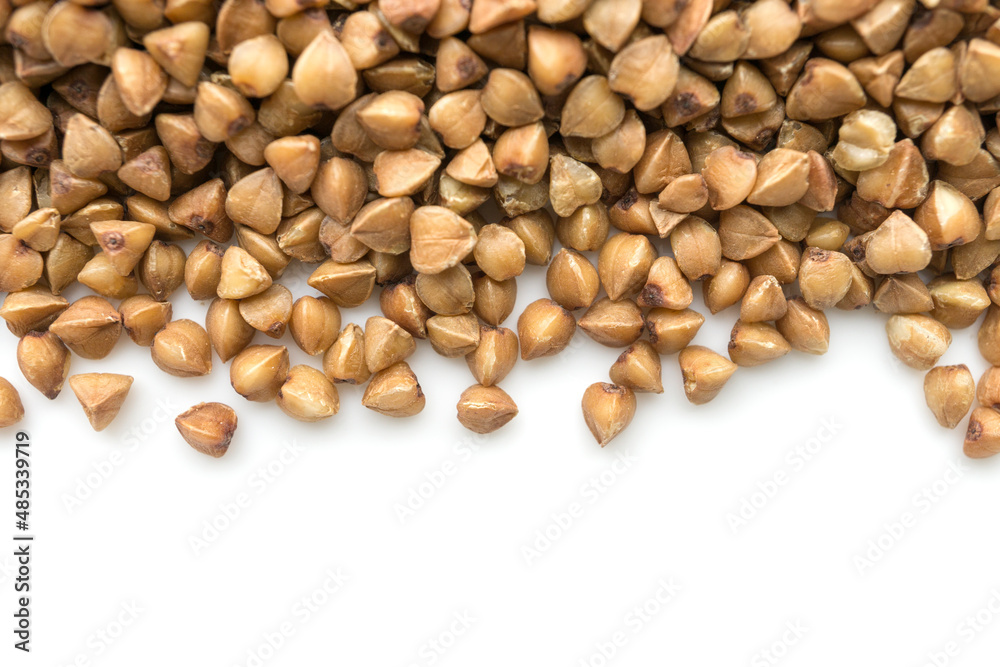 buckwheat isolated on white background buckwheat isolated on white background