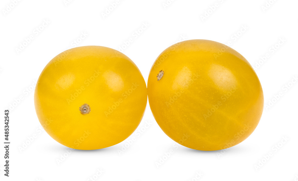 Yellow cherry Tomatoes isolated on white Yellow cherry Tomatoes isolated on white