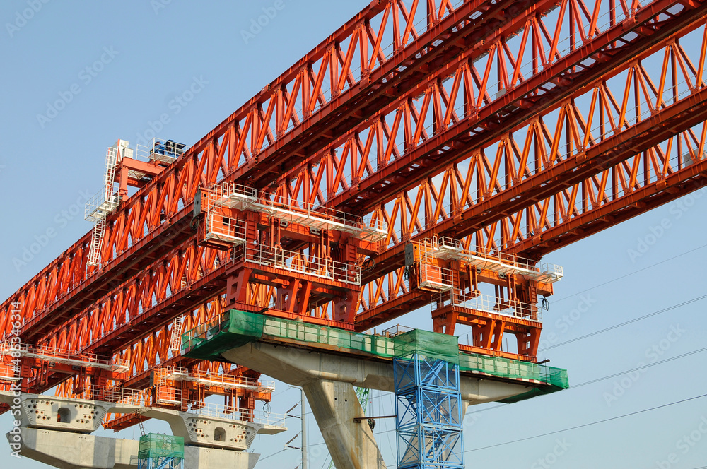 crane expressway construction site crane expressway construction site