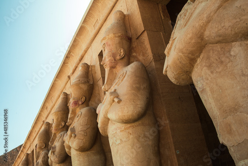 The Temple of Hatshepsut is a mortuary temple built during the reign of Pharaoh Hatshepsut of the Eighteenth Dynasty of Egypt. Located opposite the city of Luxor, it is considered to be a masterpiece 