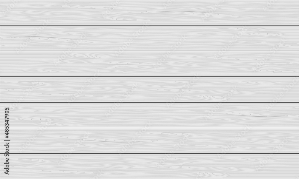 Realistic white wood plank blank space background texture vector Realistic white wood plank blank space background texture vector