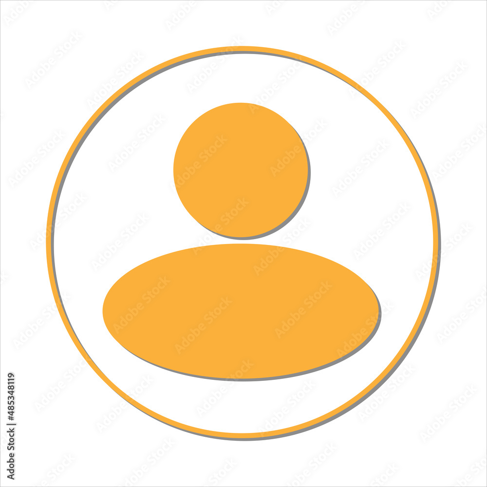 Cartoon style minimal user icon. User symbol for web site design, logo, app, UI. isolated on white background Cartoon style minimal user icon. User symbol for web site design, logo, app, UI. isolated on white background