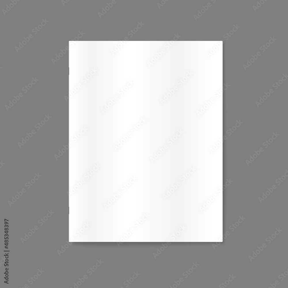 Soft cover brochure isolated on a grey background Soft cover brochure isolated on a grey background