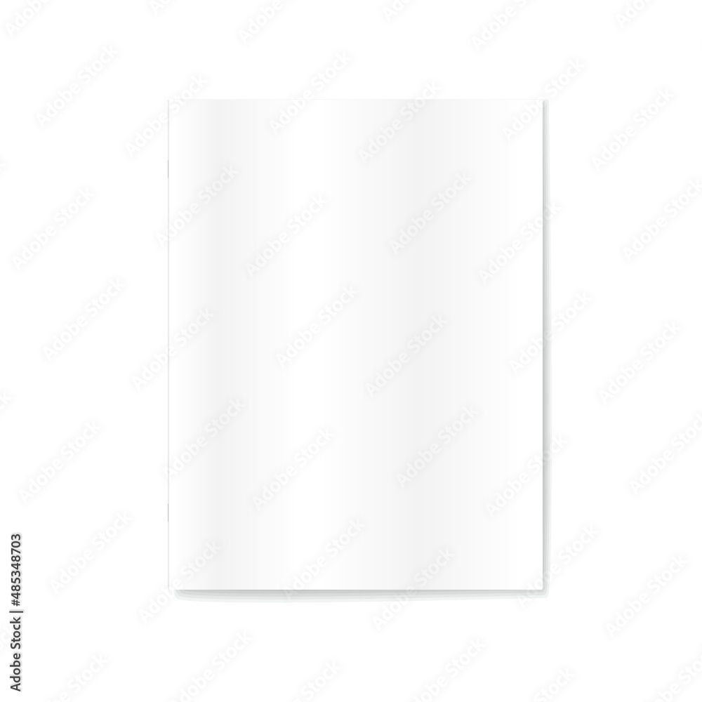 Soft cover brochure isolated on a white background Soft cover brochure isolated on a white background