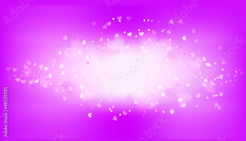 Vector of Happy Valentine’s Day with blinking heart with pink background design.