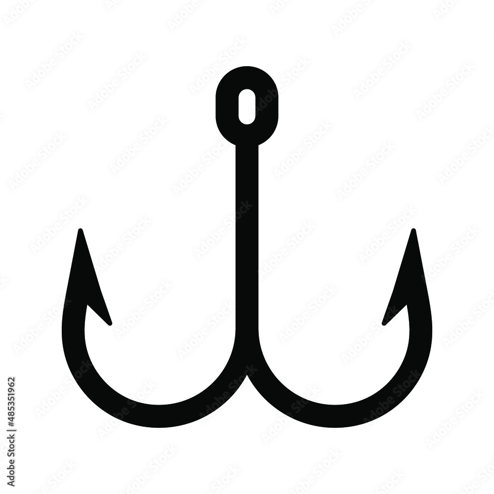 hooks vector isolated on white background. icon hooks isolated. vector illustration hooks vector isolated on white background. icon hooks isolated. vector illustration