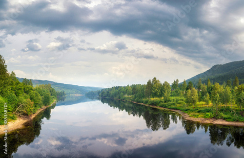 View over the Klaralven river near Ransby