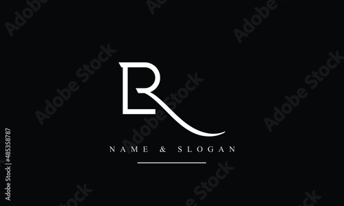 RL, LR, R, L abstract letters logo monogram
