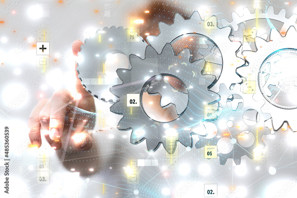 Obraz premium Technology background. Big data concept