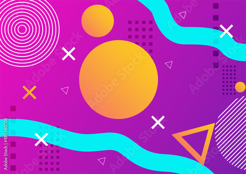 geomatric creative background design with modern and bright color vector illustration