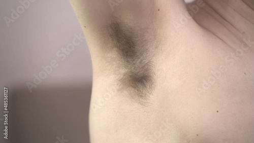 Wallpaper Mural Hairy armpits, hair removal and depilation, body care concept Torontodigital.ca