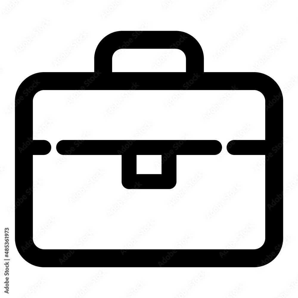 Briefcase Flat Icon Isolated On White Background Briefcase Flat Icon Isolated On White Background