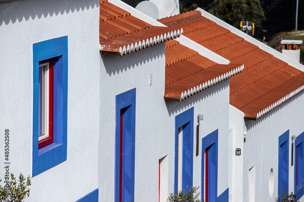 houses in Odeceixe village, Alentejo,  Portugal