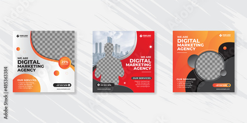 Digital marketing corporate social media post template
