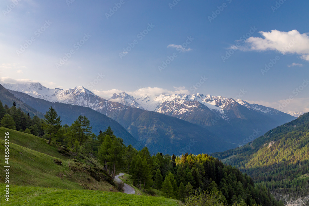 Morning landscape in High Tauern, East Tyrol, Austria