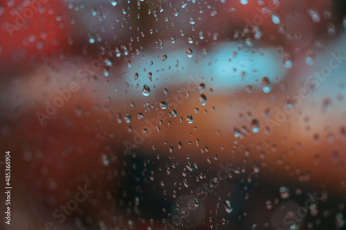 raindrops on window