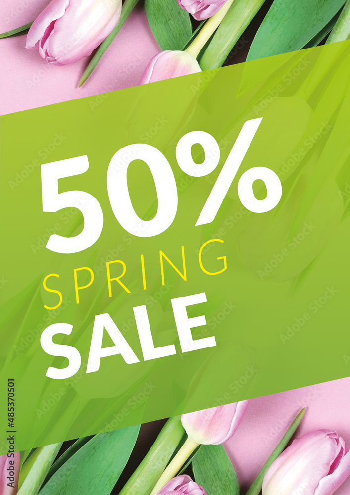 50% Spring sale - obrazy, fototapety, plakaty 