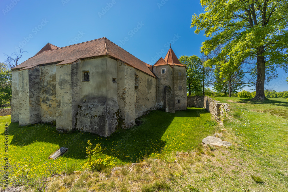 Cuknstejn Fortress near Nove hrady, Southern Bohemia, Czech Republic