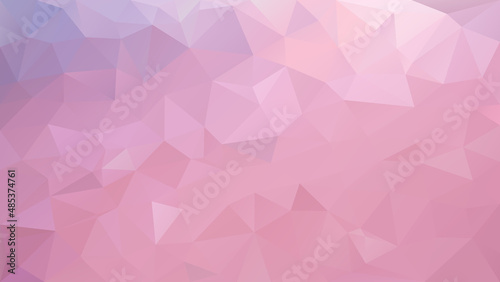 vector abstract irregular polygon background - triangle low poly pattern - pacific pink violet color