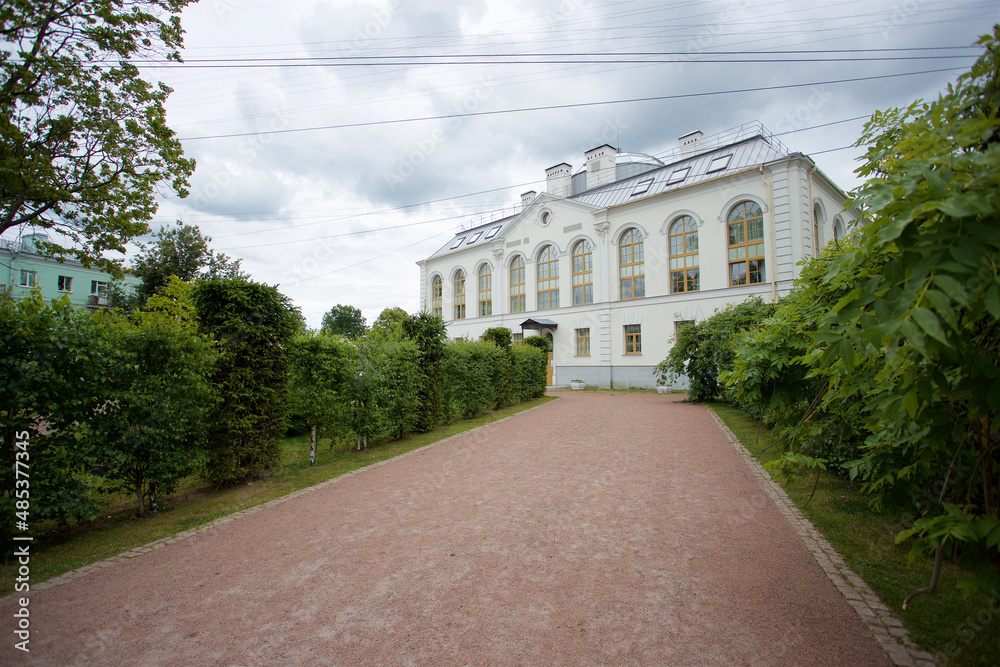 View of the wedding palace in the city of Peterhof