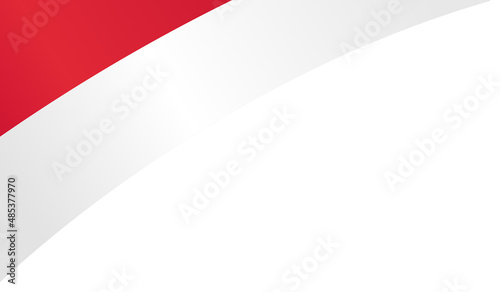 Corner waving Indonesia flag isolated on png or transparent background,Symbol of Indonesia,template for banner,card,advertising ,promote,and business matching country poster, vector illustration