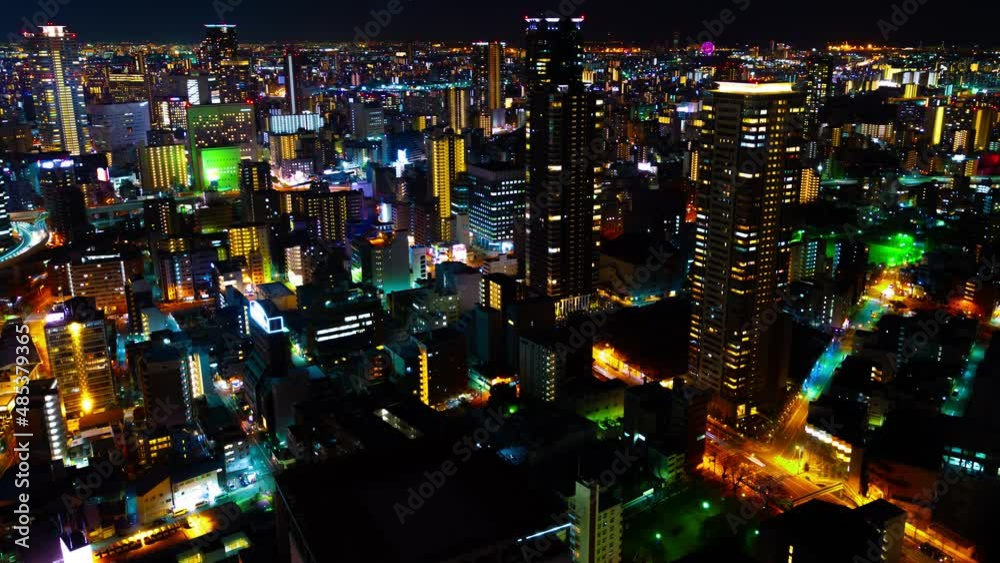 大阪夜景 タイムラプス 大阪夜景 タイムラプス