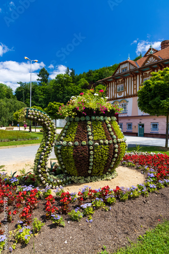 Luhacovice, picturesque spa town in Southern Moravia, Czech Republic photo