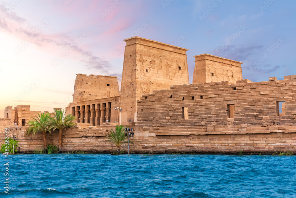 Philae Temple on Agilkia Island by the Nile, Aswan, Egypt