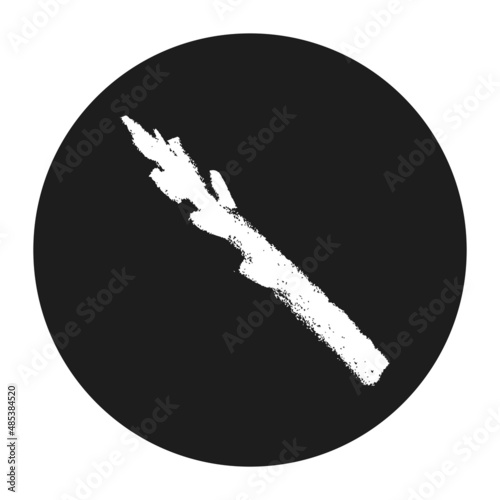 Vector asparagus icon. Pencil textures. Green sparrow grass illustration isolated. Vegan restaurant logo, vegetarian symbol. Homemade cooking sign. Vegetable drawing for label. Asparagus officinalis.